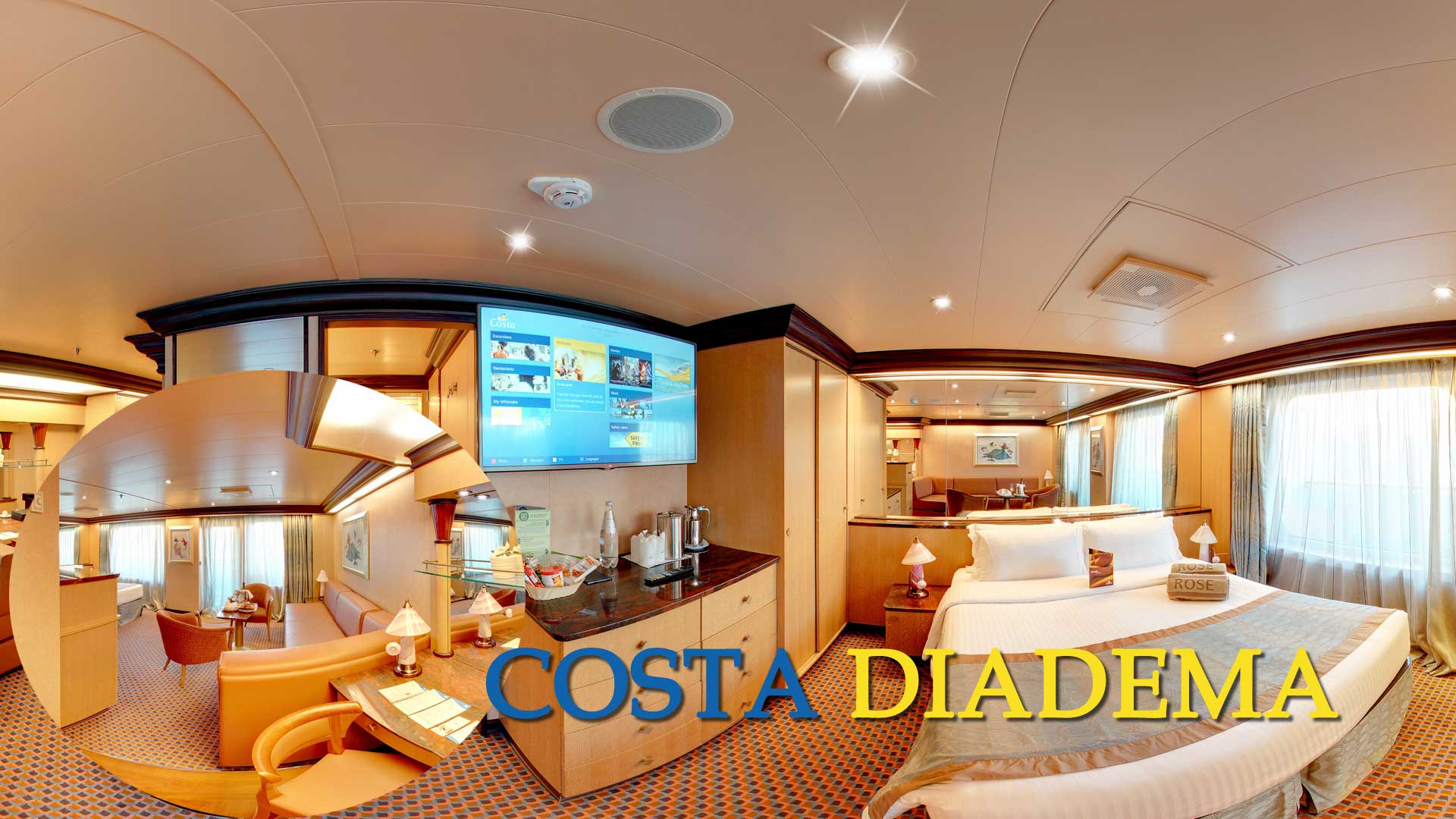 Grand Suite Kabine auf der Costa Diadema