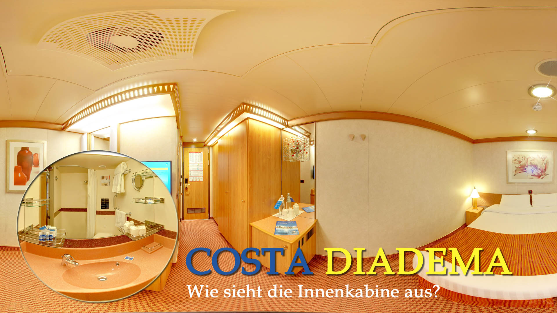 Die Innenkabine der Costa Diadema.