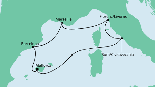 AIDA Mittelmeer Kreuzfahrt Angebote
